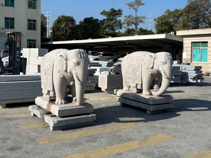 石材动物摆件
