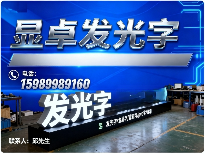 显卓发光字