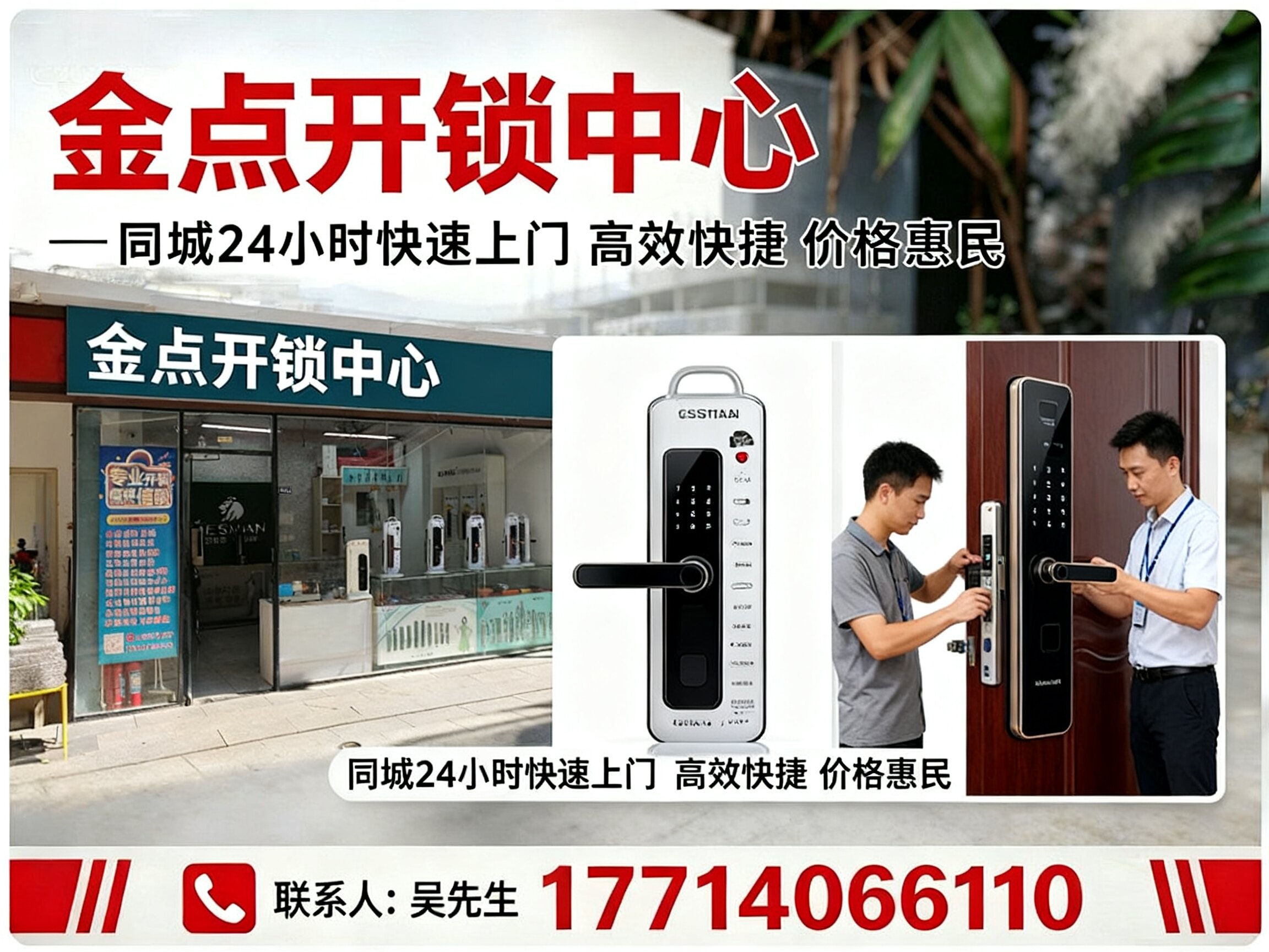 金点开锁中心上海站